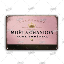 Lade das Bild in den Galerie-Viewer, Schild Vintage Champagner