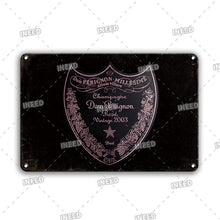 Lade das Bild in den Galerie-Viewer, Schild Vintage Champagner