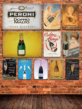 Lade das Bild in den Galerie-Viewer, Schild Vintage Champagner